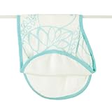 Aden + Anais Muslin Burpy Bib, Azure Leafy