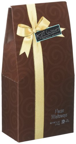 Aunt Gussie's Pecan Meltaways Sugared Gift , 4.0-Ounce Box (Pack of 6) by Chocolate Pecans