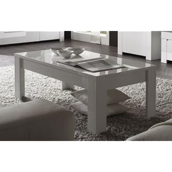 Table basse laqué blanc Amalfi LC Mobili