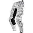 Fox Racing 180 Crossbones Men's MX Motorcycle Pants w/ Free B&F Heart Sticker Bundle - White
