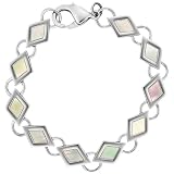Invicta Elements Collection Mother-of-Pearl Accented Stainless Steel Bracelet