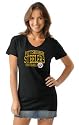 Pittsburgh Steelers Women's Tri Blend V Neck T-Shirt- by Alyssa Milano