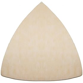Magnate VTF40 Hook and Loop Triangle No Hole Discs (Velcro) - 400 Grit; B Weight; 25 Discs Pkg by Magnate