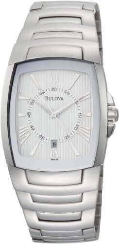 Bulova Men's 96B124 Silver White Dial Bracelet Watch