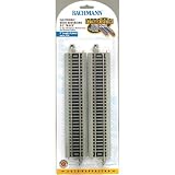 Bachmann Trains Snap-Fit E-Z Track Nickel Silver Reversing 9 Straight Track(4 card) by Bachmann