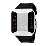 The One - SC121R3 - Montre Binaire Mixte - Quartz - Digitale - Bracelet Caoutchouc noir