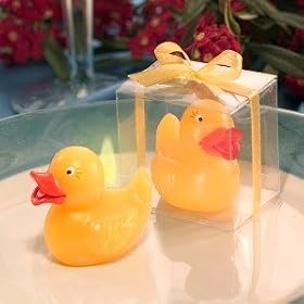 DUCK CANDLES - YELLOW DUCK CANDLE IN CLEAR BOX, Quantity of 30 pc,