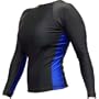 Women's Grappling Rash Guard - Piranha Gear - Long Sleeve - Black and Blue