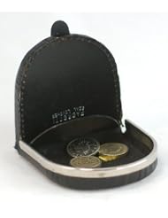 GENTS LEATHER METAL RIMMED COIN PURSE GENTS LEATHER METAL RIMMED COIN PURSE