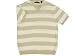 Perry Ellis Short Sleeve Stripe Cotton/Viscose V-Neck