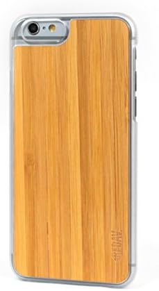 Red Avenue CURVE - iPhone 6 / 6s Wood Case Engraved [Baroque] Design- Bamboo &amp; Clear (4.7 inch)