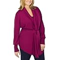 Merona&reg; Collection Plus Merino Wool Wrap Cardigan -Pink