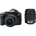 Pentax K-x 12.4 MP Digital SLR with 2.7-inch LCD and 18-55mm f/3.5-5.6 AL and 50-200mm f/4-5.6 ED Lenses (Black)