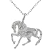 Sterling Silver Prancing Horse Pendant