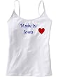MADE IN IOWA - State Series - White Women's / Girls Camisole (Girlie / Babydoll)