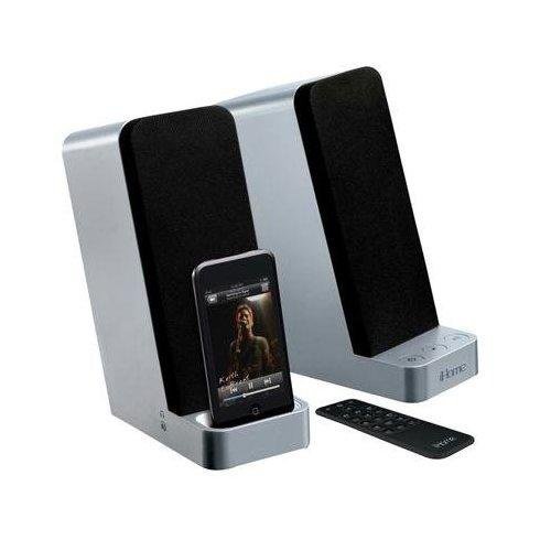 iHome IH70SRC Computer Stereo Speaker System with Dock for iPod (Silver)