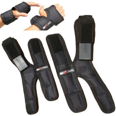 (Weekly Sale) NEW! MiR 6Lbs Heavy Duty Adjustable Weighted Gloves (One size fits all. For both men and women.WEIGHTS INCLUDED.)