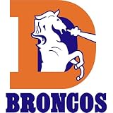 NFL Football Team Logo Transfers Rub-On Stickers/Tattoos - Denver Broncos (3 Pack)