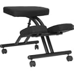Ergonomic Kneeling Chair with Handles in Black [WL-3439-GG]