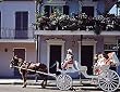 A French Quarter Mule-Drawn Buggy Ride in Old New Orleans - Handsome 16"x20" Photographic Print by Carol M. Highsmith