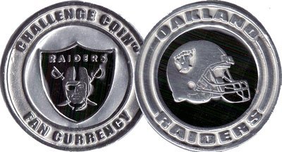 NFL Oakland Raiders Challenge Coin Poker Card Cover