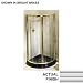 KOHLER K-705250-L-SH Arica Round Shower Enclosure, Bright Silver