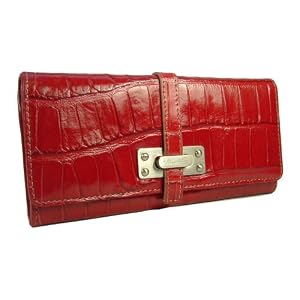 Buy Kenneth Cole Glazed Leather Tab Clutch Ladies Wallet in Choice of Colors by Kenneth Cole