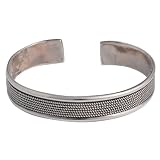 Sterling Silver Bracelet Cuff Jewelry 2.5 inches