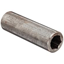 Hex Hole Sleeve 13/16" OD x 2-3/4" Length .500" Hexagonal