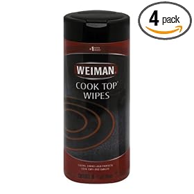 Weiman Cook Top Wipes, 30-Count Jars (Pack of 4)