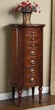 Powell Marquis Cherry Decal Decorated Jewelry Armoire