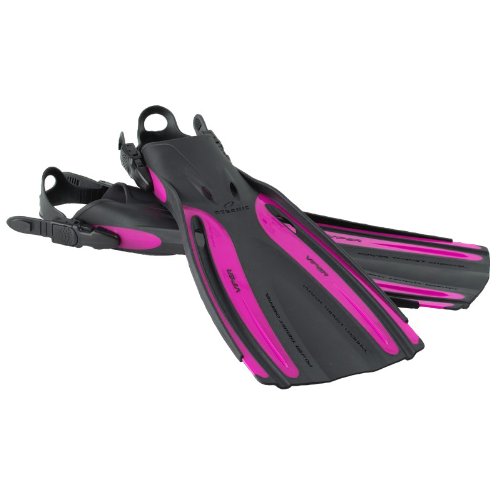New Oceanic Viper Open Heel Scuba Diving Fins Pink Size 7 9 Small Ray