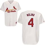 Men`s St. Louis Cardinals #4 Yadier Molina Home Replica Jersey - 2XL