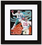 Dan Marino and Joe Montana DUAL Autographed 8x10 Photo - Miami Dolphins ~ San Francisco 49ers- Custom Framed