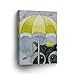 Cute Raccoon Umbrella Painting Gray Background Autumn Theme Canvas Print Kids Room Decor Wall Art Baby Room Decor Kids Room Decor Nursery Decor Stretched Ready to Hang- Handmade in The USA- 12x8
