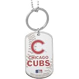 Chicago Cubs Silver Dog Tag Necklace