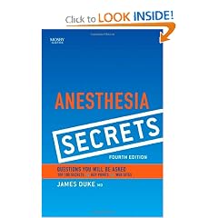 Anesthesia Secrets by James Duke
