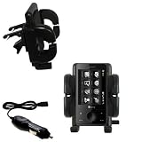 HTC FUSE Auto Vent Holder with Car Charger - Uses Gomadic TipExchange