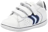 Geox Baby Summer Flick Bo B2237B00043C0006, Jungen Lauflernschuhe, Weiss (white/blue C0006), EU 21