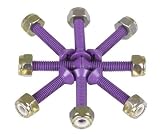 Halos Skateboard Hardware - 1 Inch - Purple