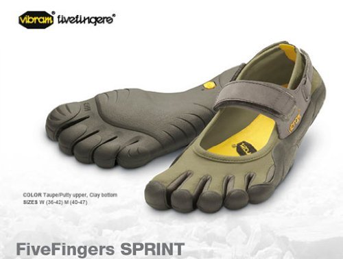 FiveFingers Sprint - Men's Taupe/Putty/Clay 47 by Vibram USA On Sale