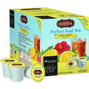 perfect k cup:Keurig Celestial 16 Sweetened Lemon Perfect Iced Tea K-Cups