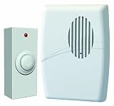 Westinghouse T00405 Wireless Door Chime Kit with Cordless Button and Plug-in Receiver