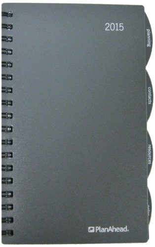 Plan Ahead Small Home/Office 18 Month Planner, July 2014 - December 2015, Assorted Colors, Color May Vary (85960)