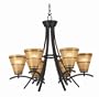 Kenroy Home 90086ORB Wright 6-Light Chandelier