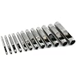 12 Pc Hollow Punch Set Leather Working Vinyl Tools New