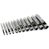 12 Pc Hollow Punch Set Leather Working Vinyl Tools New