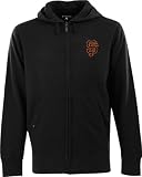 San Francisco Giants Black Signature Full-Zip Fleece Hooded Sweatshirt