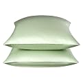 600-Thread-Count Pillowcases Set of 2 - Green