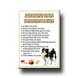 Japanese Chin Property Laws Fridge Magnet
